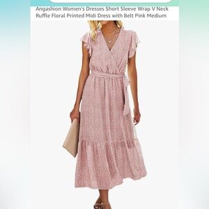 Angashion Dress, Medium, Pink
